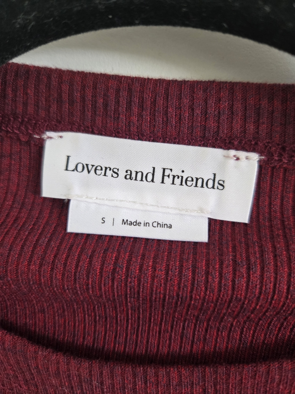 NWOT Lovers + Friends Burgundy Long-Sleeve Ruched Mini Dress Womens Size SMALL - Picture 7 of 15